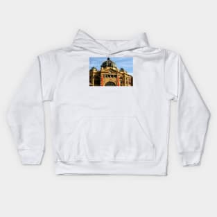 Flinders Street Station, Melbourne Kids Hoodie